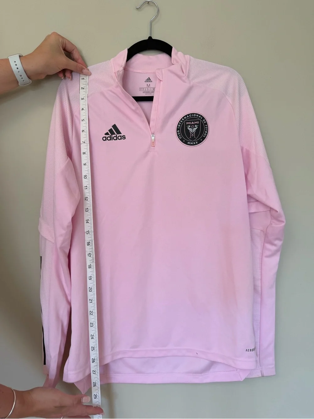 Adidas Pink Inter Miami CF adidas Quarter-Zip Training Jacket